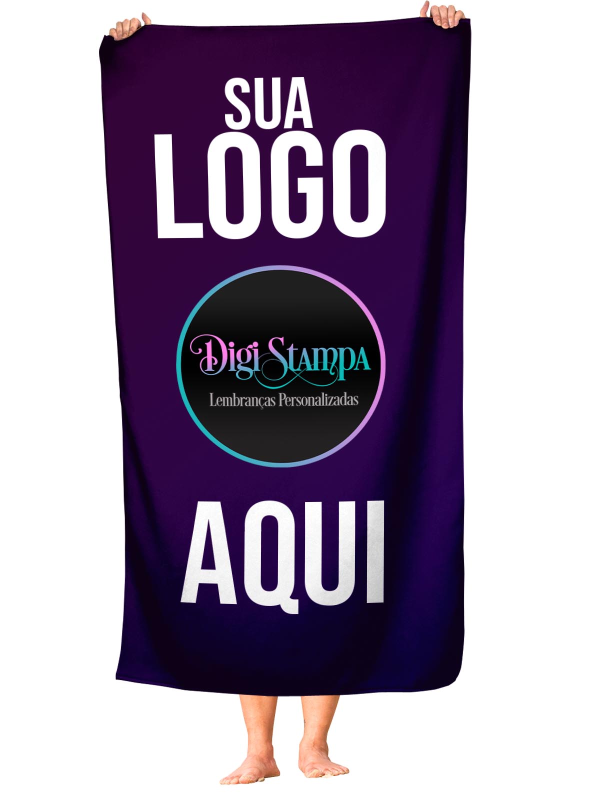 Toalha de Praia De Kit 50 Toalhas De Velour e Piscina Personalizada