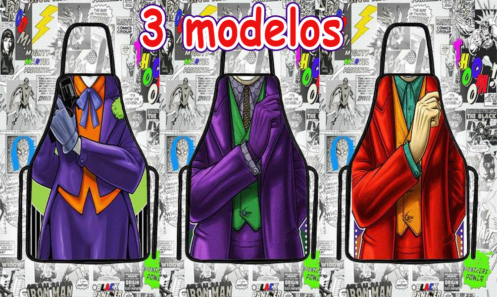 Avental Divertido Coringa Joker E Fantasia Cozinha e Churrasco Personalizado