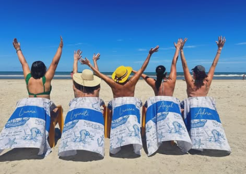 Canga de Praia escolha sua Imagem Personalizada com nome 90x135cm Escolha Sua Imagem Com Nome 90X135Cm Personalizado