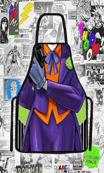 Avental Divertido Coringa Joker E Fantasia Cozinha e Churrasco Personalizado
