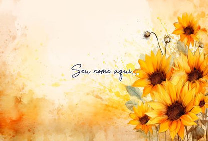 Canga de Praia Floral Personalizamos com nome 90x135cm FLORAL17 Personalizado