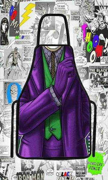 Avental Divertido Coringa Joker E Fantasia Cozinha e Churrasco Personalizado